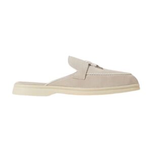 Loro Piana Charms Walk Babouche Loafer Suede Mule