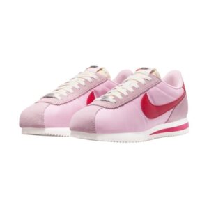 Nike Cortez Trainers Medium Soft Pink Fire Red Sail Team Orange - Image 3
