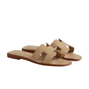 Hermes Oran Sandal Beige/Lin - Image 2