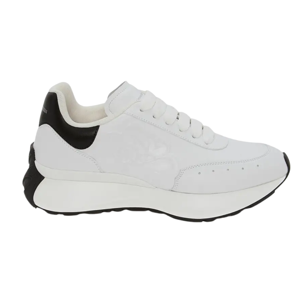 Untitled-design-2025-02-04T233708.875.png Alexander Mcqueen Oversized Graffiti Sprint Runner - White Black - Image 1