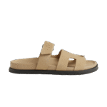 Hermes Chypre Sandal Beige Suede