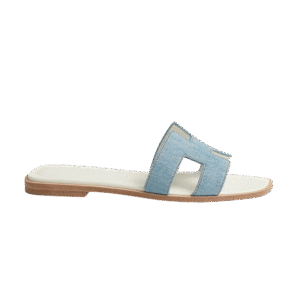 Hermes Oran Sandal Bleu/Clair