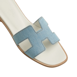 Hermes Oran Sandal Bleu/Clair - Image 4