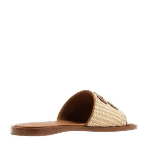 Miu Miu Logo Slipper Natural - Image 2