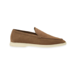 Loro Piana Summer Walk Suede Loafers Rich Brown