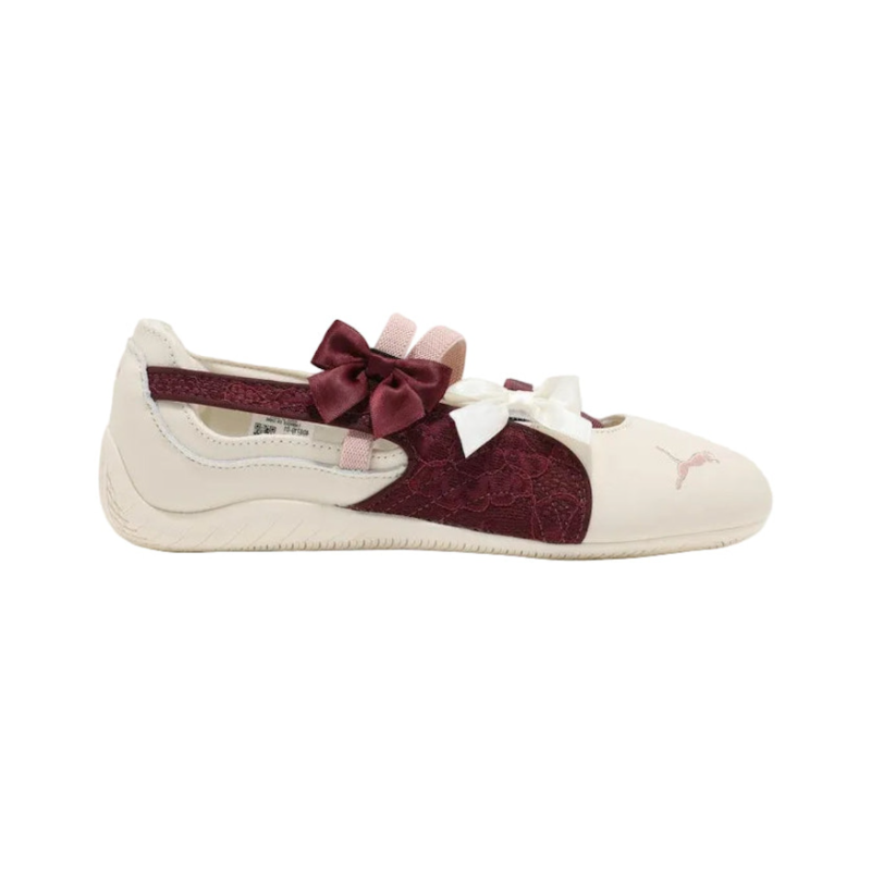 PUMA-Speedcat-Ballet-Lace-womens-Frosted-Ivory-Ruby-Shimmer.png Puma Speedcat Ballet Lace Frosted Ivory and Ruby Shimme - Image 1