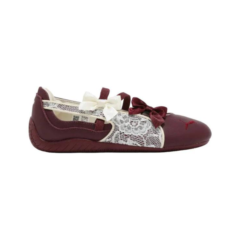 Puma-Speedcat-Ballet-Lace-womens-Maroon-ivory.png Puma Speedcat Ballet Lace women's Maroon ivory - Image 1