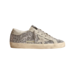 Golden Goose Super-Star Super-Star in silver glitter with ice-gray suede star